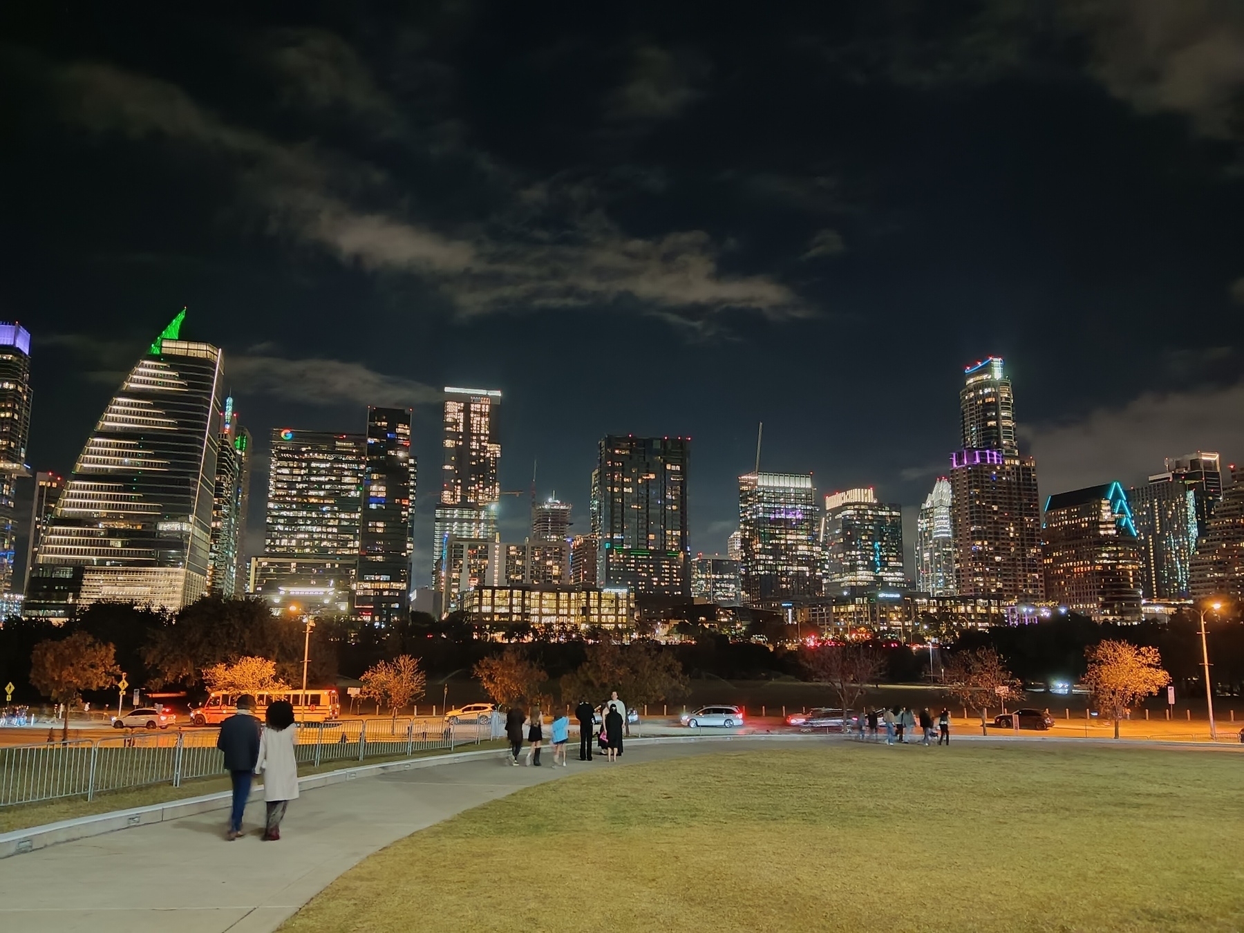 Austin skyline at night.